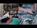 ✨ Cozy Night In | Movies, Crochet &amp; Reading Vlog 🧶📚