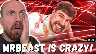 MRBEAST IS CRAZY! MrBeast World’s Deadliest Laser Maze! (FIRST REACTION!)