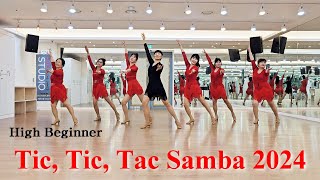 Tic, Tic, Tac Samba 2024 Line Dance (High Beginner)