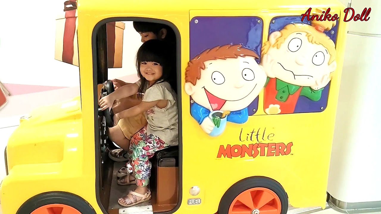Little Rascals, Little Monsters Yellow Bus Kiddy Ride, The Wheels On ...