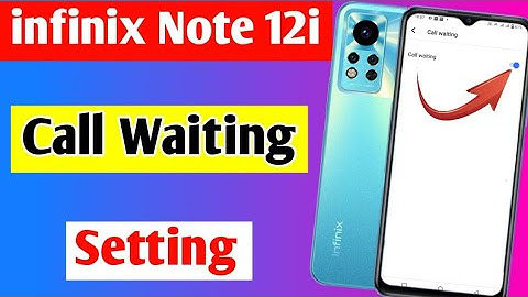 infinix note 12i me call waiting setting on kaise kare | how to enable call waiting infinix note 12i