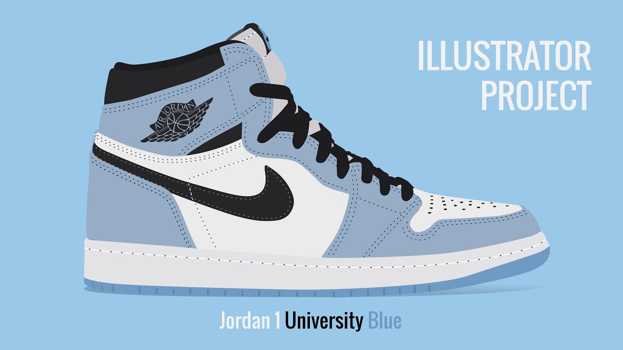 Nike Air Jordan 1 University Blue with 