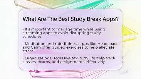 What Are The Best Study Break Apps? - High School Toolkit