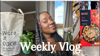 WEEKLY VLOG: FANCIVIVI Braided wig ,hair wash day, grocery run, back to the gym