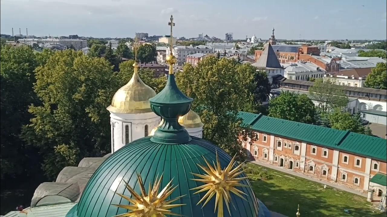 Спасо Преображенский монастырь Ярославль вид сверху