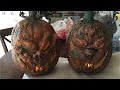 Halloween Corpse Creepy Craft Foam Pumpkin - Using Gorilla Glue and Latex