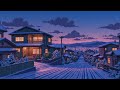 Cozy Winter Street ❄️Peaceful Snowy Neighborhood Ambience & Lofi Chill Beats to Relax, Study & Sleep