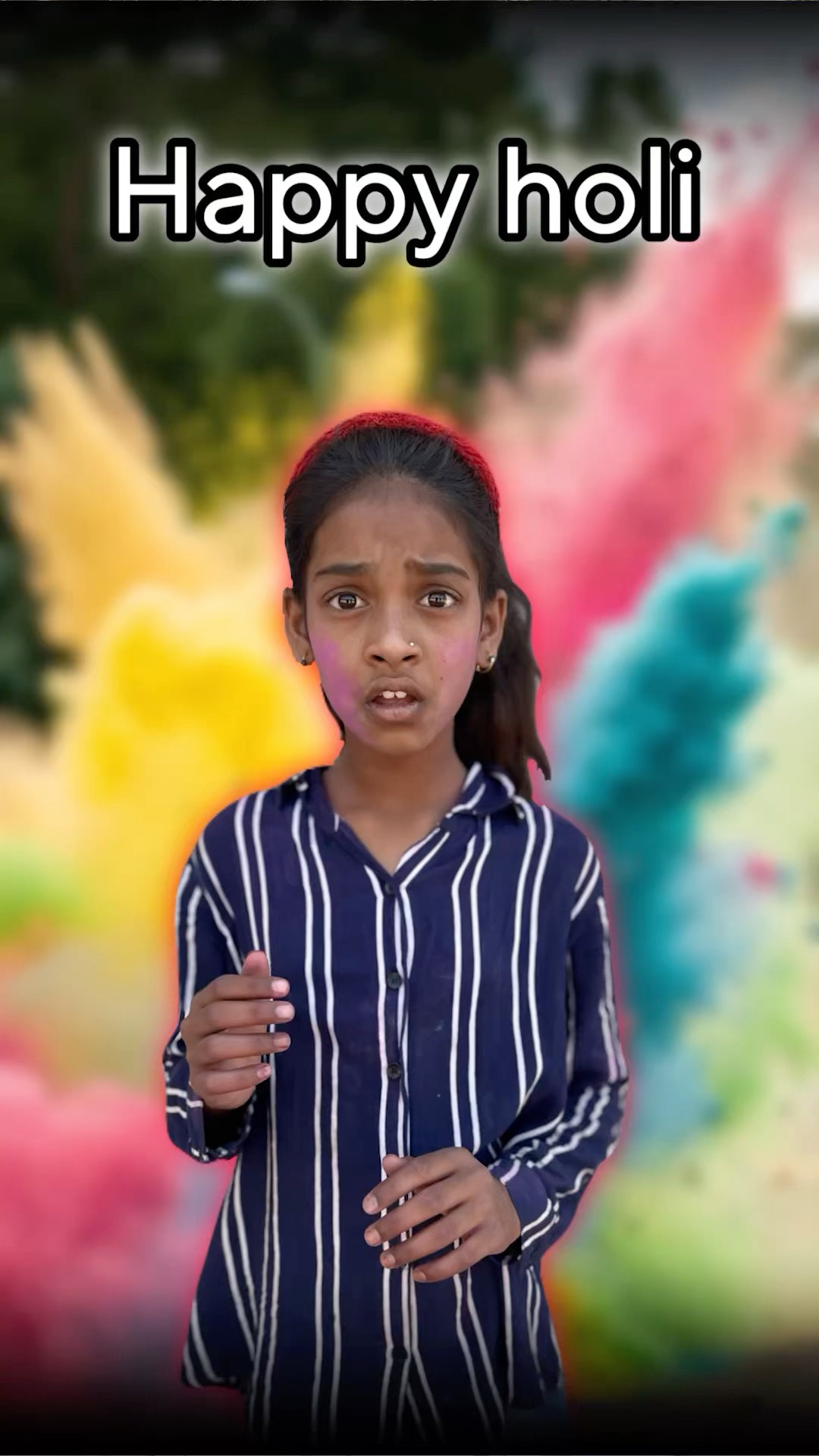 Happy holi #srindori09 #mastikipaathsala #chamelimadam #nimuda #doli #dolly #tuntun #gungun #srsir