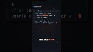 TypeScript error: why Object.keys can't index your object