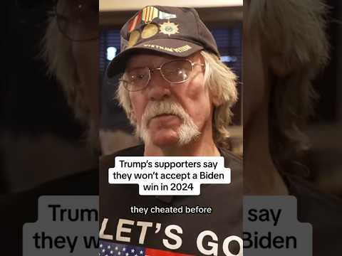 Trump’s supporters say they won’t accept a Biden win in 2024.