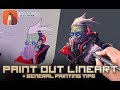 Paint out your line art! Plus other Sketchbook Pro painting tips (real time)