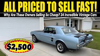 Why Are These Owners Selling So Cheap? 24 Incredible Vintage Cars You Can Actually Afford!