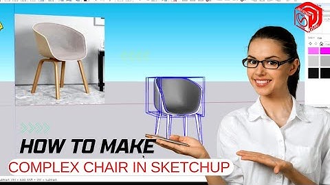 sketchup tutorial  | How to create chair in sketchup | #1