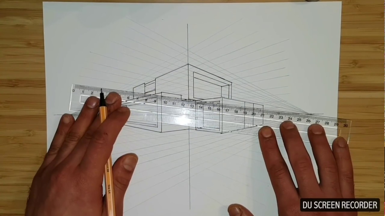 Apprendre  dessiner  Maison  moderne en perspective  YouTube