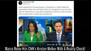 Marco Rubio Hits CNN's Kristen Welker With A Reality Check!