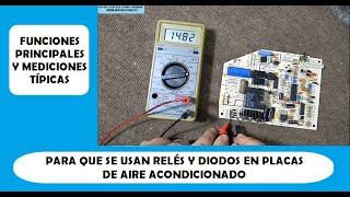 QUE HACEN RELÉS Y DIODOS EN PLACAS DE AIRE ACONDICIONADO