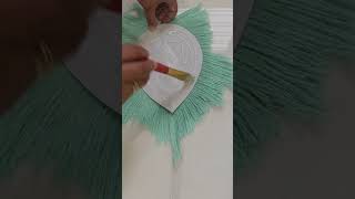 Stunning macrame leaf|tutorial|[walldecor]|rate out of 10 #macrametutorial #macrameleaf #handmade