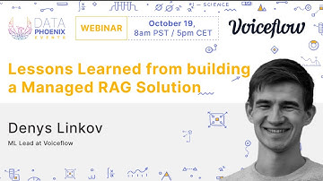 Webinar "Lessons Learned from building a Managed RAG Solution"