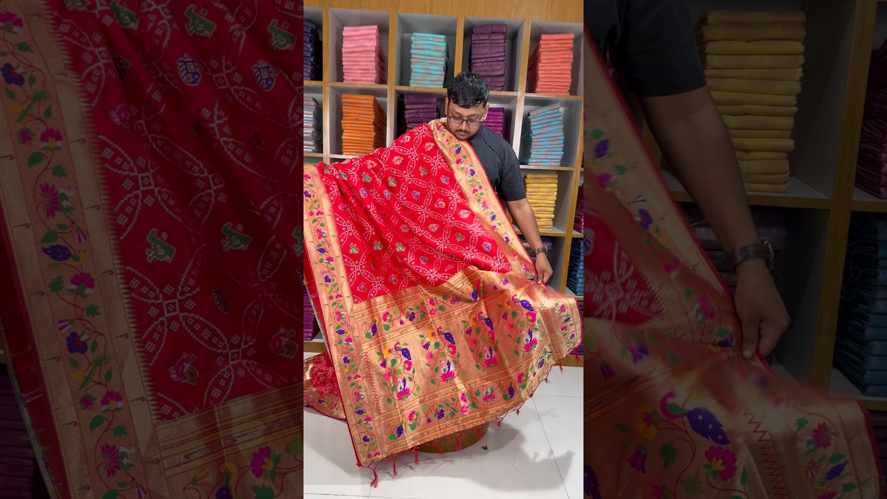 Bandhani Patola Silk Paithani Saree