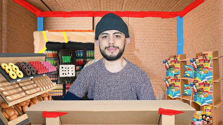 I Opened My Own Supermarket in a Giant Cardboard House!