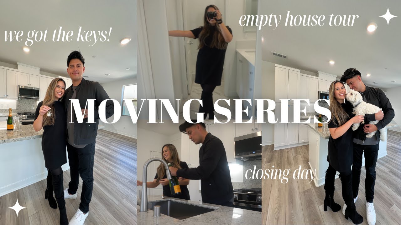 VLOG: closing day on our house, empty house tour, we bought a house! (MOVING SERIES)