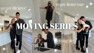 VLOG: closing day on our house, empty house tour, we bought a house! (MOVING SERIES)