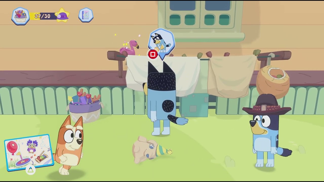 How to Find Flamingo: Side Yard Clothesline (Outside) | Bluey: The Videogame