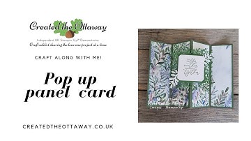 Fun Fold Pop up panel card tutorial@createdtheottaway