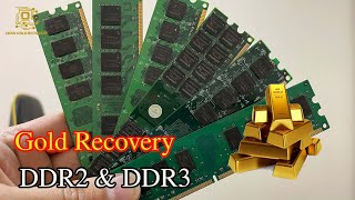 Извлечение золота из 1 кг DDR2 и DDR3 Rams. Сколько золота в баранах?