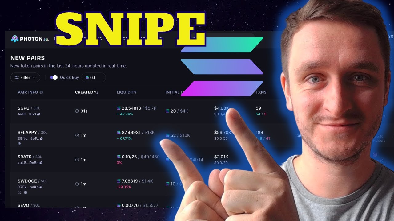 Photon on Solana for Sniping Memecoins