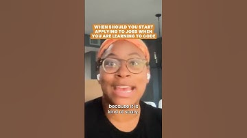 When Should You Start Applying To Jobs When You Are Learning To Code #shorts #youtubeshorts