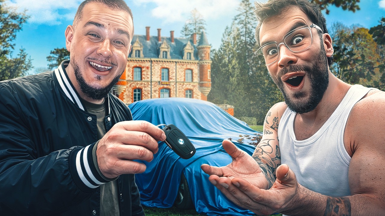 Boiserie me fait Visiter son Nouveau Chateau et m'offre une Voiture !