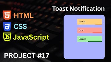 Proyecto JavaScript 17: Notificación de avisos en HTML CSS JavaScript