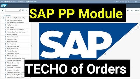 🛑 SAP PP Module| How to Techo of Production order| How to Close Orders 