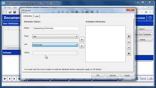 Simcenter Testlab Classic User Attributes