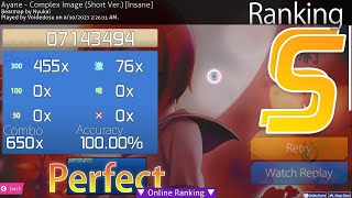 Ayane - Complex Image (Short Ver.) [Insane] No-mod SS [3.93/3.8*, 92pp]