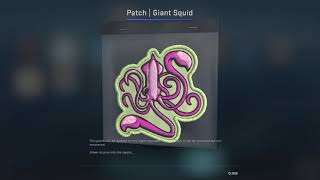 CSGO Patch Giant Squid - Operation Riptide Patch Collection