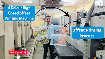 Komori Offset Lithrone Printing Machine | Four Colour Offset Printing Machine Process Video .