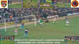 STOKE CITY FC V ASTON VILA FC – LEAGUE DIVISION ONE – 6TH DECEMBER 1975 – VICTORIA GROUND – STOKE