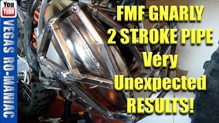 FMF GNARLY 2 STROKE PIPE, Better low GRUNT or a SCAM!? TEST and REVIEW