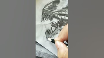 How to draw Xenomorph #drawing #artist
