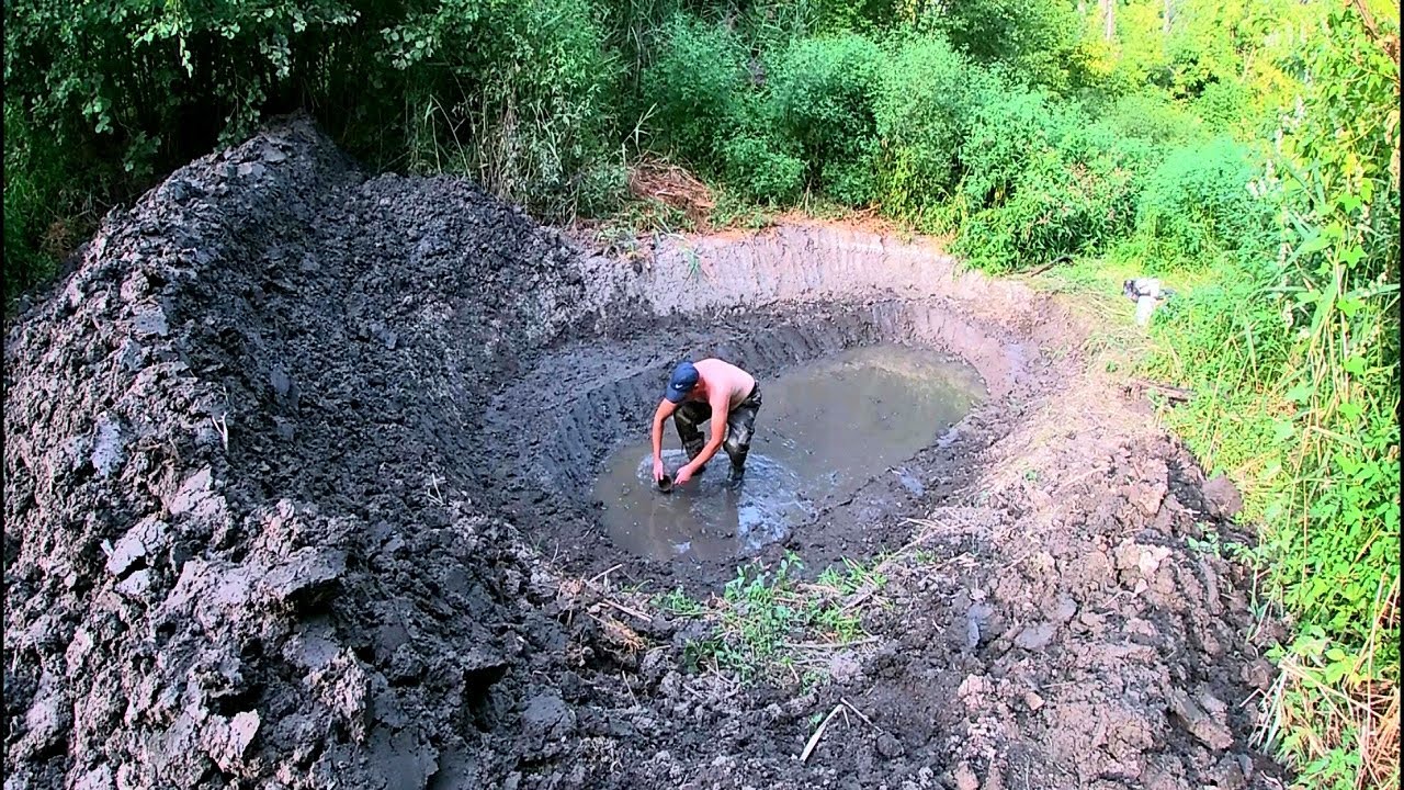 Выкопал у ручья ПРУД,  НАШЕЛ старинные ключи... (4 часть)