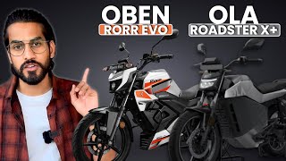 Ola Roadster X+ vs Oben Rorr Evo😱 | Best Electric bike in india ? | Abhishek Moto