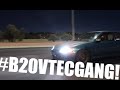 2 B20 Vtec Hatches on the freeway