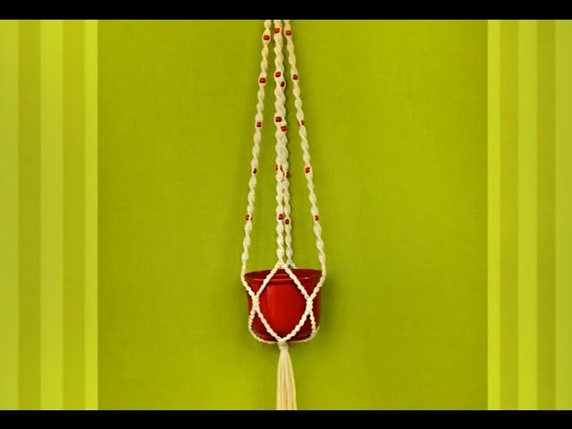 Macrame Plant Hanger Blumenampel Makramee Makrame Podvesnoe Kashpo Youtube