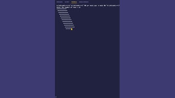 c++ program to print mirrored rhombus star pattern using class | PWOS #shorts