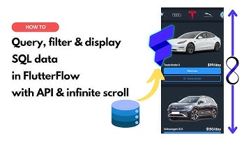 Easy query, filter & display SQL data in FlutterFlow with API & infinite scroll