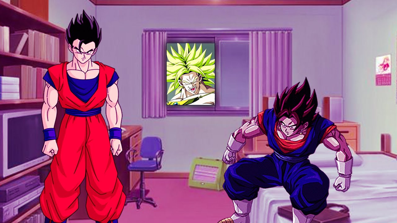 Vegito parties and gets interrupted by Broly