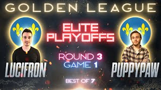 HUGE KO MATCH! PuppyPaw vs LucifroN - $125k Golden League Playoffs - Game 1 - (Age of Empires 4)