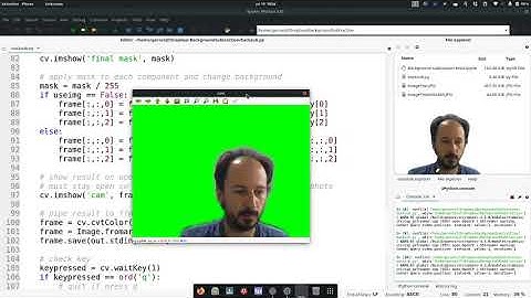 Fake Chroma Key using Python and OpenCV